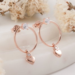 Heliophilia Silver Pendientes de Plata de Ley 925